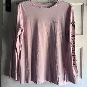 Columbia Light Pink Tee with Gray Logo